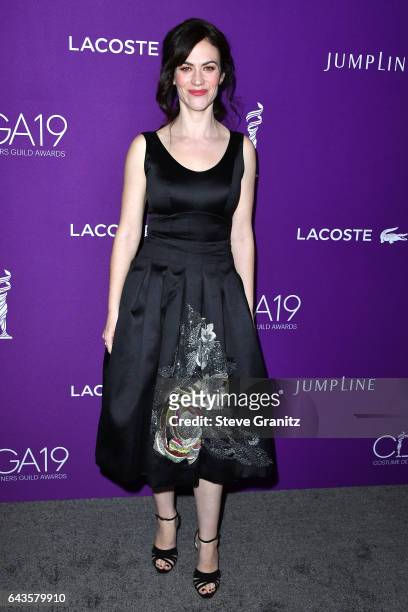 Actor Maggie Siff attends The 19th CDGA with Presenting Sponsor LACOSTE at The Beverly Hilton Hotel on February 21, 2017 in Beverly Hills, California.