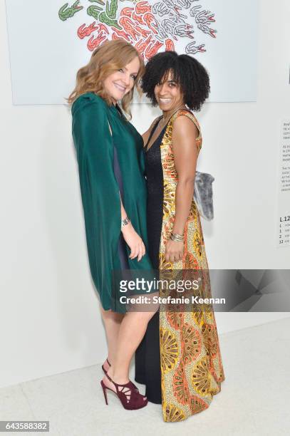 Executive Producer JL Pomeroy and Berthsy Ayide attend The 19th CDGA with Presenting Sponsor LACOSTE at The Beverly Hilton Hotel on February 21, 2017...