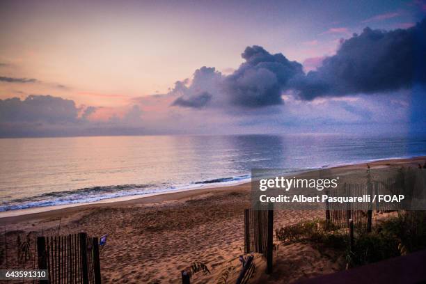 storm clouds over bethany beach - bethany beach stock pictures, royalty-free photos & images