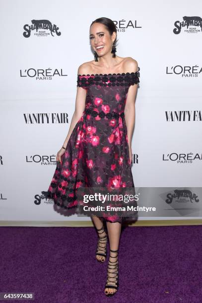 Personality Louise Roe attends Vanity Fair and L'Oreal Paris Toast to Young Hollywood hosted by Dakota Johnson and Krista Smith at Delilah on...