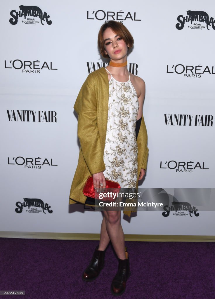 Vanity Fair And L'Oreal Paris Toast To Young Hollywood Hosted By Dakota Johnson And Krista Smith