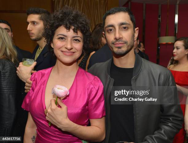 Actors Alia Shawkat and Riz Ahmed attend Vanity Fair and L'Oreal Paris Toast to Young Hollywood hosted by Dakota Johnson and Krista Smith at Delilah...