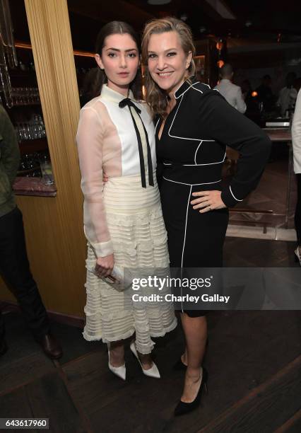 Actor Emily Robinson and Vanity Fair West Coast Editor Krista Smith attend Vanity Fair and L'Oreal Paris Toast to Young Hollywood hosted by Dakota...