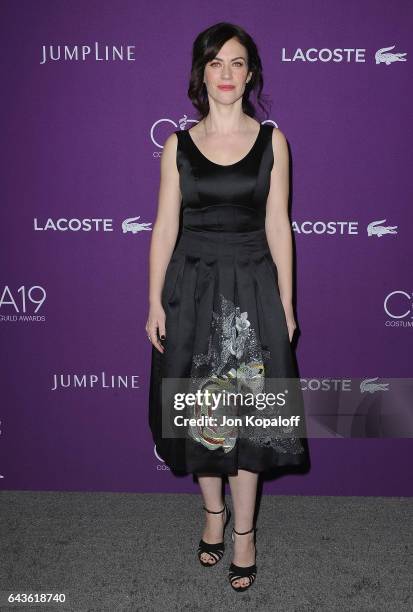 Actress Maggie Siff arrives at the 19th CDGA at The Beverly Hilton Hotel on February 21, 2017 in Beverly Hills, California.