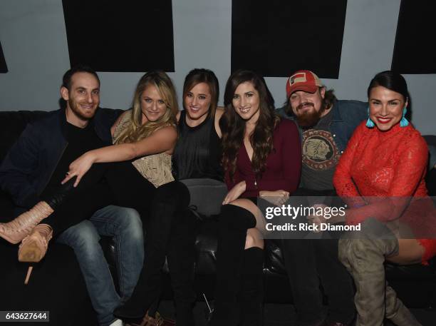 Sam Alex, Leah Turner, Mary Sarah, Colby Dee, Andy Buckner and Rachel Baribeau backstage during Forget-Me-Not A Night Of Music For Alzheimer's...