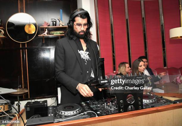 Myles Hendrik attends Vanity Fair and L'Oreal Paris Toast to Young Hollywood hosted by Dakota Johnson and Krista Smith at Delilah on February 21,...