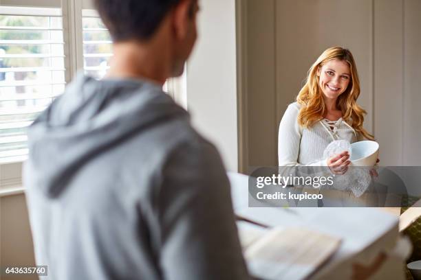 dove metteremo tutto questo? - home sweet home espressione inglese foto e immagini stock