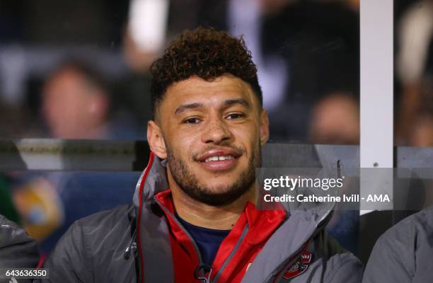 Alex Oxlade-Chamberlain of Arsenal during The Emirates FA Cup Fifth Round match between Sutton United and Arsenal on February 20, 2017 in Sutton,...