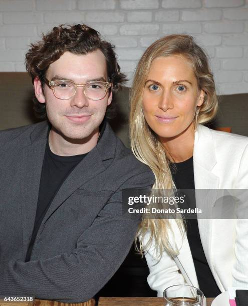 Cameron Bird and Jessica de Ruiter attend a NJ Goldston Dinner in honor of Booth Moore and her latest Book "Where Stylists Shop" at AOC Wine Bar on...
