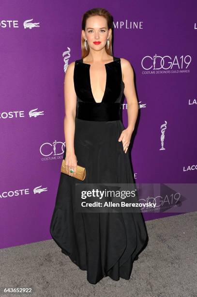 Actress Jess Weixler attends the 19th CDGA at The Beverly Hilton Hotel on February 21, 2017 in Beverly Hills, California.