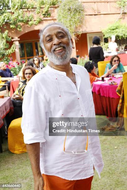 Dilip Cherian during a party to celebrate Basant Panchami over lunch at designer Ritu Kumar’s residence, on February 18, 2017 in New Delhi, India....