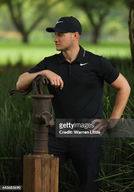 Portrait of Oliver Fisher of England ahead of the Joburg Open at Royal Johannesburg and Kensington Golf Club on February 22, 2017 in Johannesburg,...