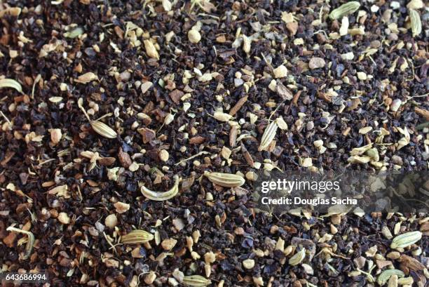 close-up of chai black tea - assam tea stock pictures, royalty-free photos & images