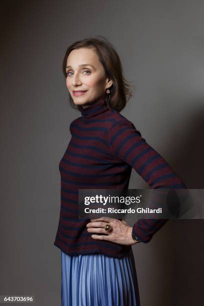 Actress Kristin Scott Thomas is photographed for Self Assignment on February 14, 2017 in Berlin, Germany.