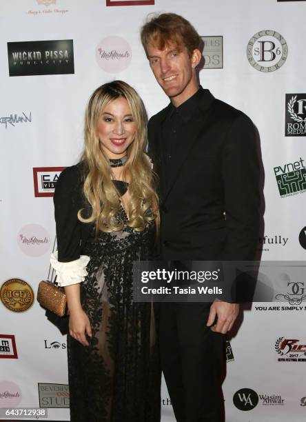 Alice Aoki and Justin Aoki attend Celebrating Women in Film and Diversity in Entertainment at Boulevard3 on February 21, 2017 in Hollywood,...