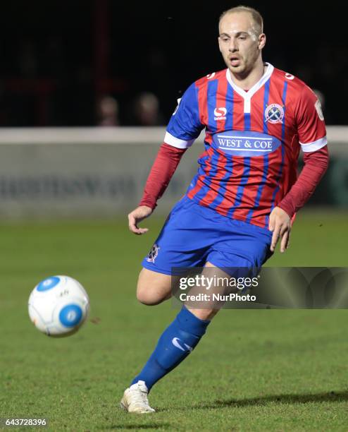 Dagenham &amp; Redbridge's Jake Howells during Dagenha\da29m and Redbridge against Bromley, Vanarama National League Football at Chigwell...