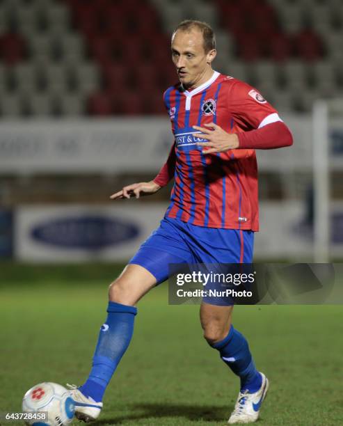 Dagenham &amp; Redbridge's Jordan Maguire-Drew during Dagenham and Redbridge against Bromley, Vanarama National League Football at Chigwell...