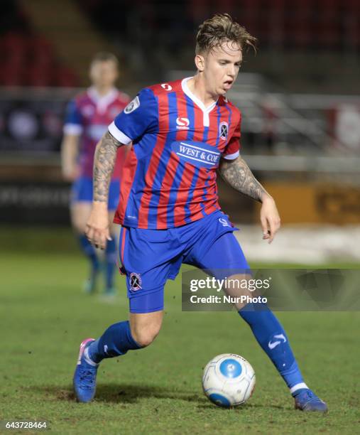 Dagenham &amp; Redbridge's Jordan Maguire-Drew during Dagenham and Redbridge against Bromley, Vanarama National League Football at Chigwell...