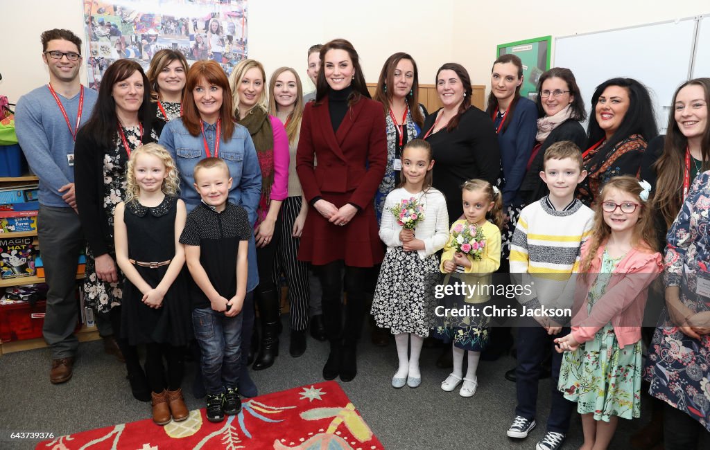 The Duchess Of Cambridge Visits Action For Children In Wales