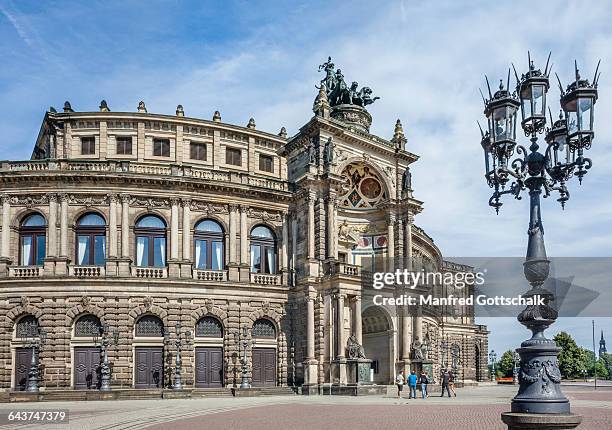 semperoper dresden - semperoper stock pictures, royalty-free photos & images