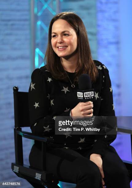 Giovanna Fletcher joins BUILD for a live interview at their London studio at AOL on February 22, 2017 in London, United Kingdom.