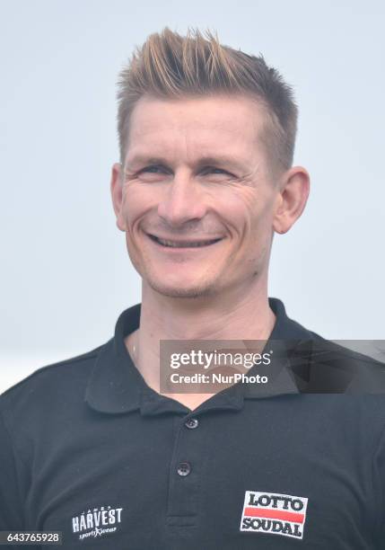 Andre Greipel from Lotto Soudal at the Abu Dhabi Tour 2017 - Top Riders photo-call, outside the Yas Viceroy Abu Dhabi hotel. On Wednesday, February...