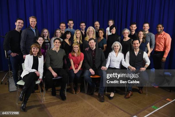 Cast and creative team of "Anastasia" at the "Anastasia" Sneak Peek Musical Presentation at The New 42nd Street Studios on February 22, 2017 in New...