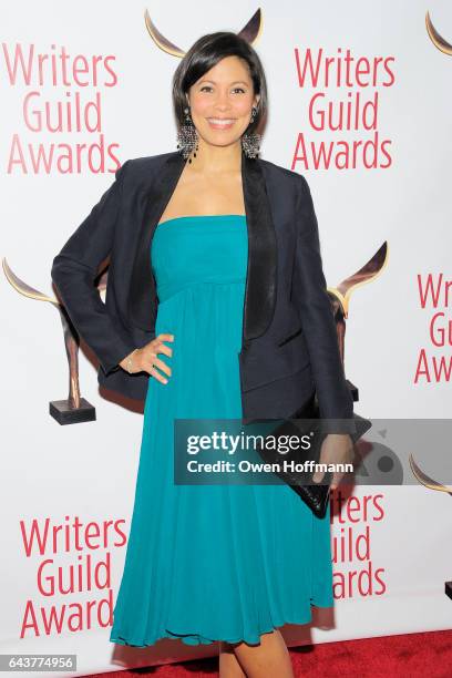 Alex Wagner attends 69th Writers Guild Awards at Edison Ballroom on February 19, 2017 in New York City.