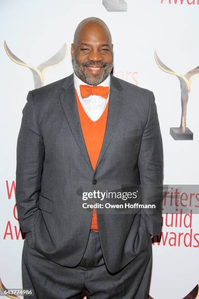 Jelani Cobb attends 69th Writers Guild Awards at Edison Ballroom on February 19, 2017 in New York City.