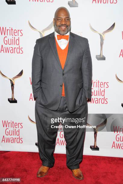Jelani Cobb attends 69th Writers Guild Awards at Edison Ballroom on February 19, 2017 in New York City.
