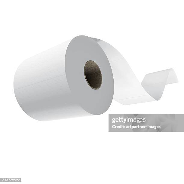 roll of toilet paper flying - toilet paper stock pictures, royalty-free photos & images