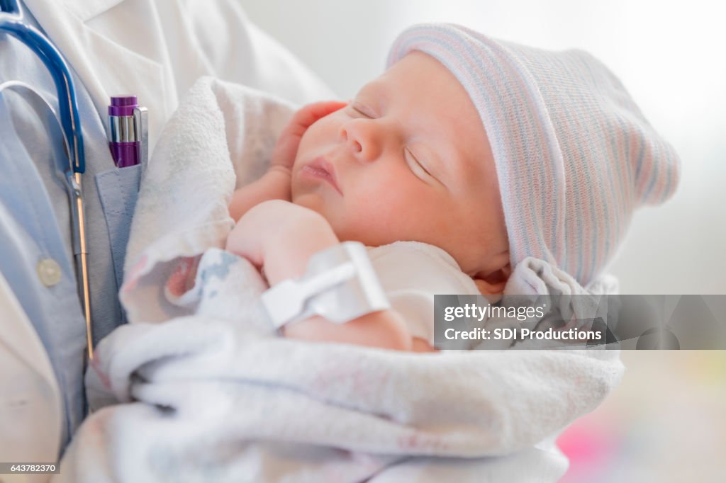 Adorable sleeping baby girl