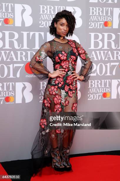 Singer Lianne La Havas attends The BRIT Awards 2017 at The O2 Arena on February 22, 2017 in London, England.