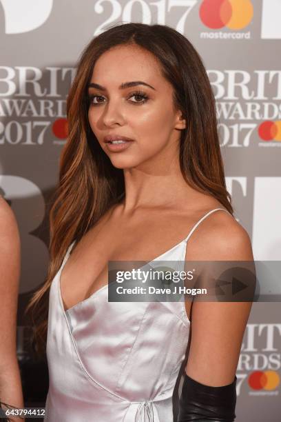 Jade Thirlwall of the band Little Mix attends The BRIT Awards 2017 at The O2 Arena on February 22, 2017 in London, England.