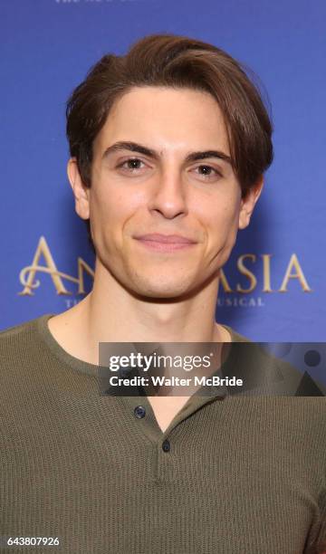 Derek Klena attends the ''Anastasia' Cast Photo Call at the New 42nd Street Studios on February 22, 2017 in New York City.