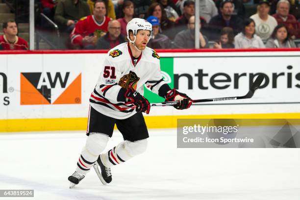 Chicago Blackhawks defenseman Brian Campbell in action during the Central Division game between the Chicago Blackhawks and the Minnesota Wild on...