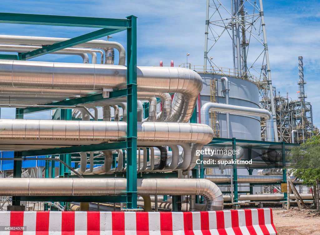 Piping With Structure In Refinery Plant High-Res Stock Photo - Getty Images