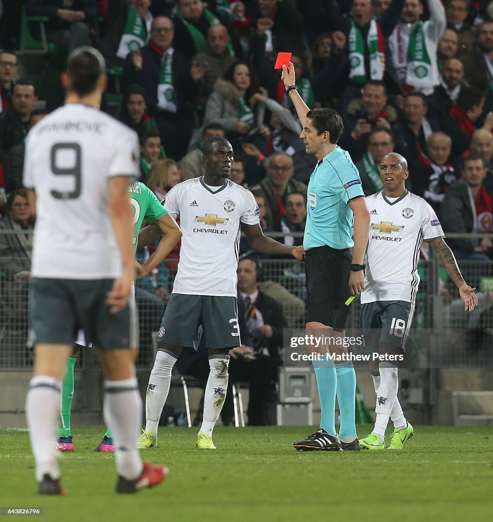 AS Saint-Etienne v Manchester United - UEFA Europa League Round of 32: Second Leg