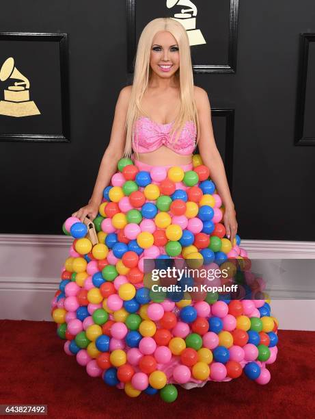 Singer Girl Crush arrives at the 59th GRAMMY Awards at the Staples Center on February 12, 2017 in Los Angeles, California.