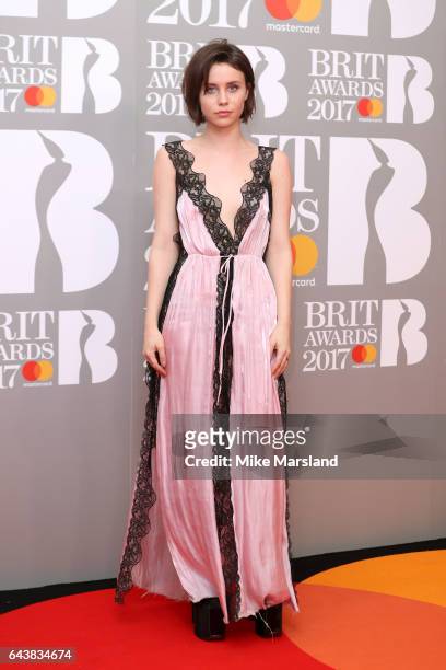 Billie JD Porter attends The BRIT Awards 2017 at The O2 Arena on February 22, 2017 in London, England.