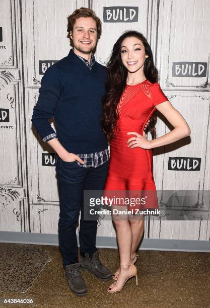 Charlie White and Meryl Davis attend the Build Series to discuss 'Stars on Ice' at Build Studio on February 22, 2017 in New York City.