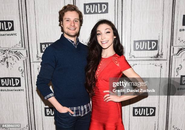 Charlie White and Meryl Davis attend the Build Series to discuss 'Stars on Ice' at Build Studio on February 22, 2017 in New York City.