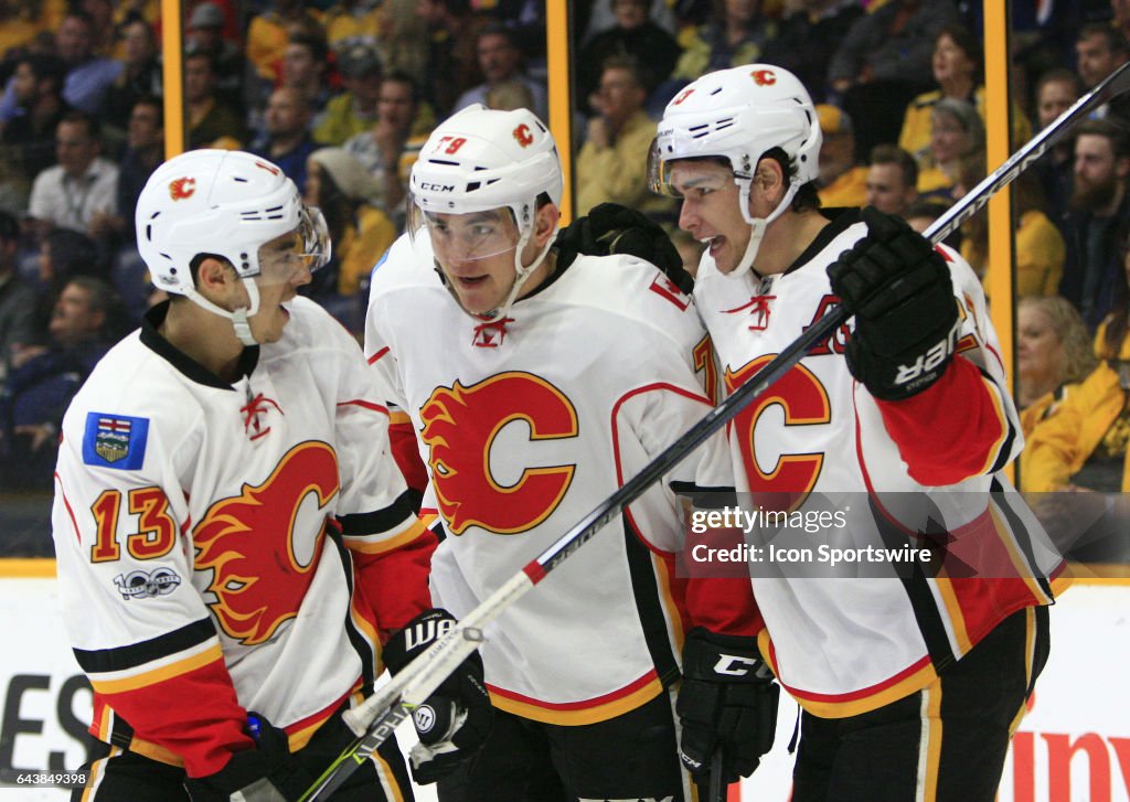 NHL: FEB 21 Flames at Predators