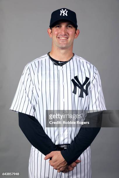 Jonathon Niese of the New York Yankees poses during Photo Day on Tuesday, February 21, 2017 at George M. Steinbrenner Field in Tampa, Florida.