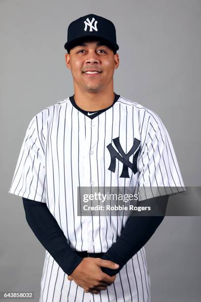 Justus Sheffield of the New York Yankees poses during Photo Day on Tuesday, February 21, 2017 at George M. Steinbrenner Field in Tampa, Florida.