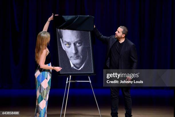 Magicians David Blaine and Guest performs during A Evening with Paul Auster & friends! MUSIC, MAGIC & THE MUSE: for his latest novel, "4 3 2 1"...