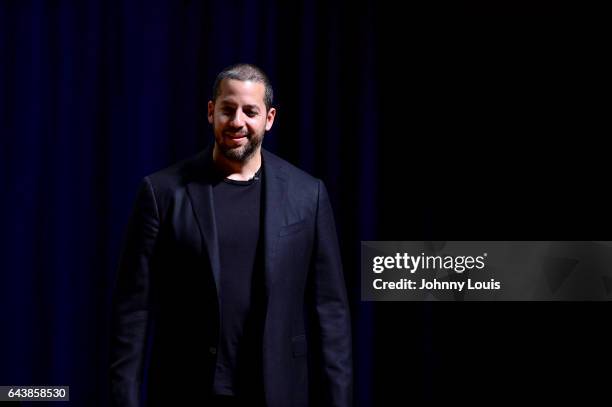 Magicians David Blaine performs during A Evening with Paul Auster & friends! MUSIC, MAGIC & THE MUSE: for his latest novel, "4 3 2 1" features Singer...