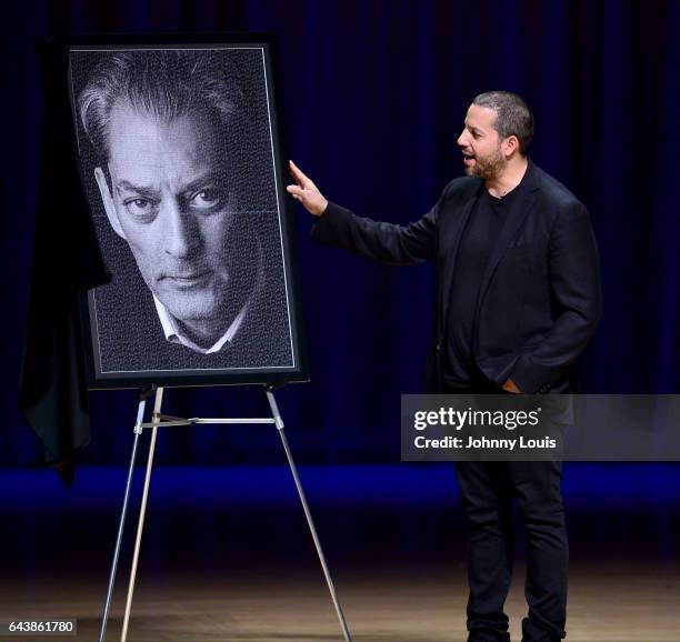 Magicians David Blaine performs during A Evening with Paul Auster & friends! MUSIC, MAGIC & THE MUSE: for his latest novel, "4 3 2 1" features Singer...