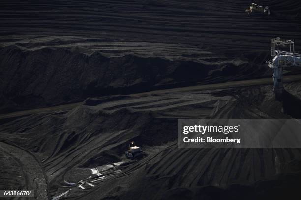 Coal mound stands at the NRG Energy Inc. WA Parish generating station in Thompsons, Texas, U.S., on Thursday, Feb. 16, 2017. The plant is home to the...