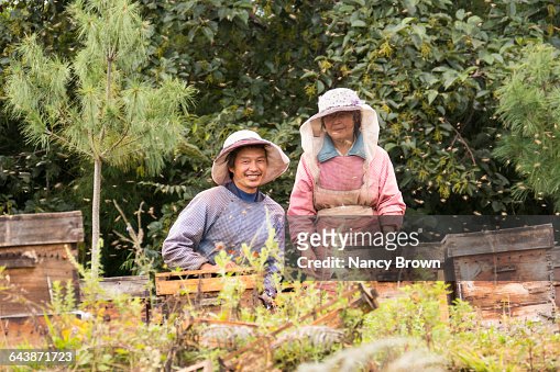 Bee Keepers in Village near Kunming China.